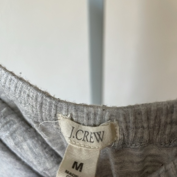 J.Crew strapless grey super comfy jersey drawstring maxi dress - Picture 3 of 9